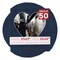 Navy Suede Mat Board for 27x27 Frames - Heart Opening for 22x22 Photos